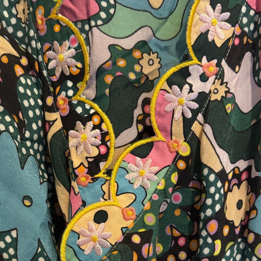 CeliaB Multicolor Hortensia Floral Wrap Dress - Picture 3 of 4